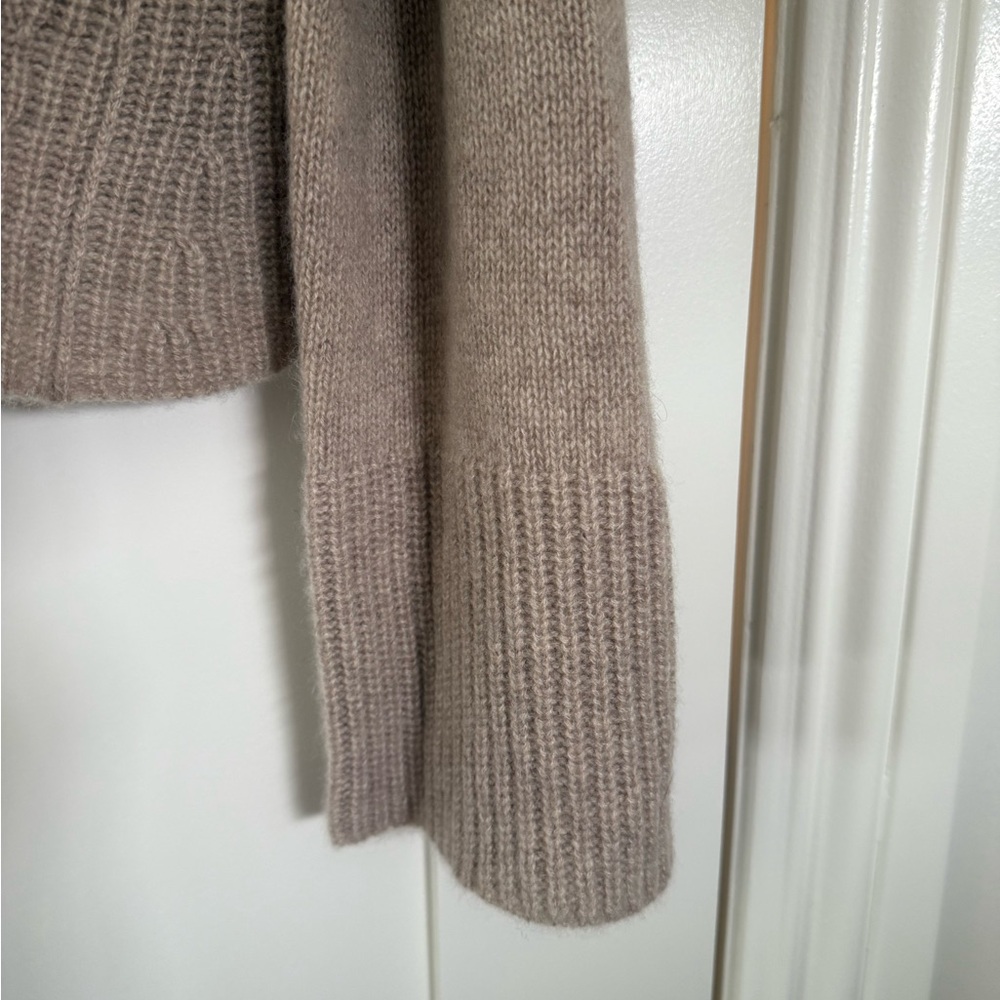360 Cashmere Beige Crew Neck Sweater - Picture 3 of 5